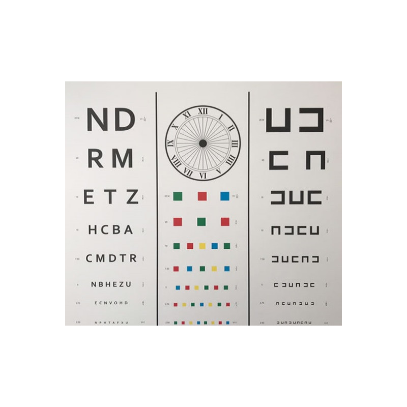 LÁMINA OPTOTIPO DE WECKER ADULTO - TX