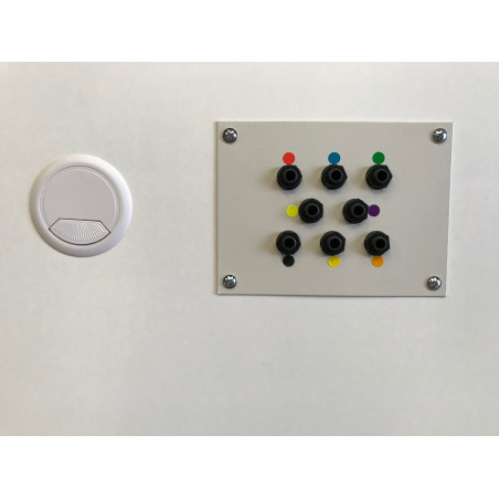 Placa de 8 conexiones para audiómetro Placa de 8 conexiones para audiómetro