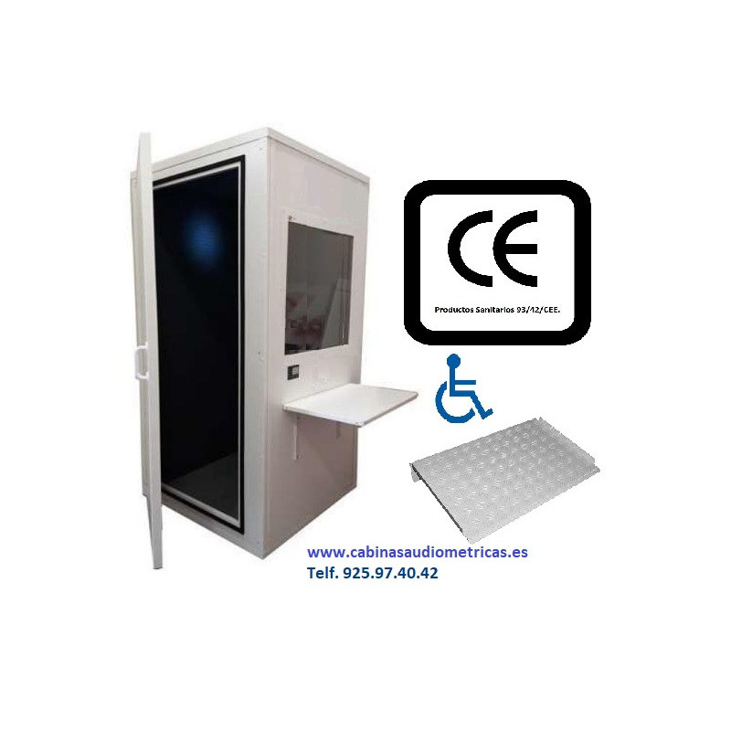 Cabinas audiométrica con pasacables para reconocimientos psicotécnicos CRC DGT