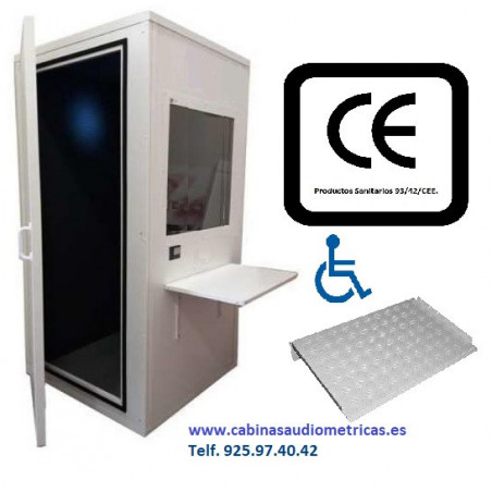Cabinas audiométrica con pasacables para reconocimientos psicotécnicos CRC DGT Cabinas audiométrica con pasacables para reconocimientos psicotécnicos CRC DGT